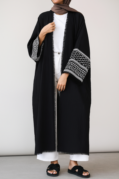Embroidered abaya