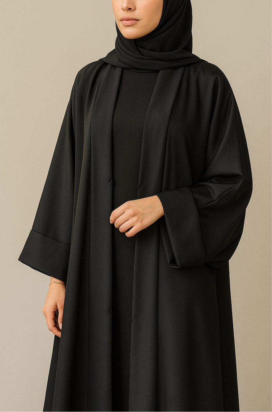 Black yara abaya