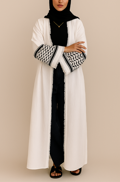 Embroidered abaya