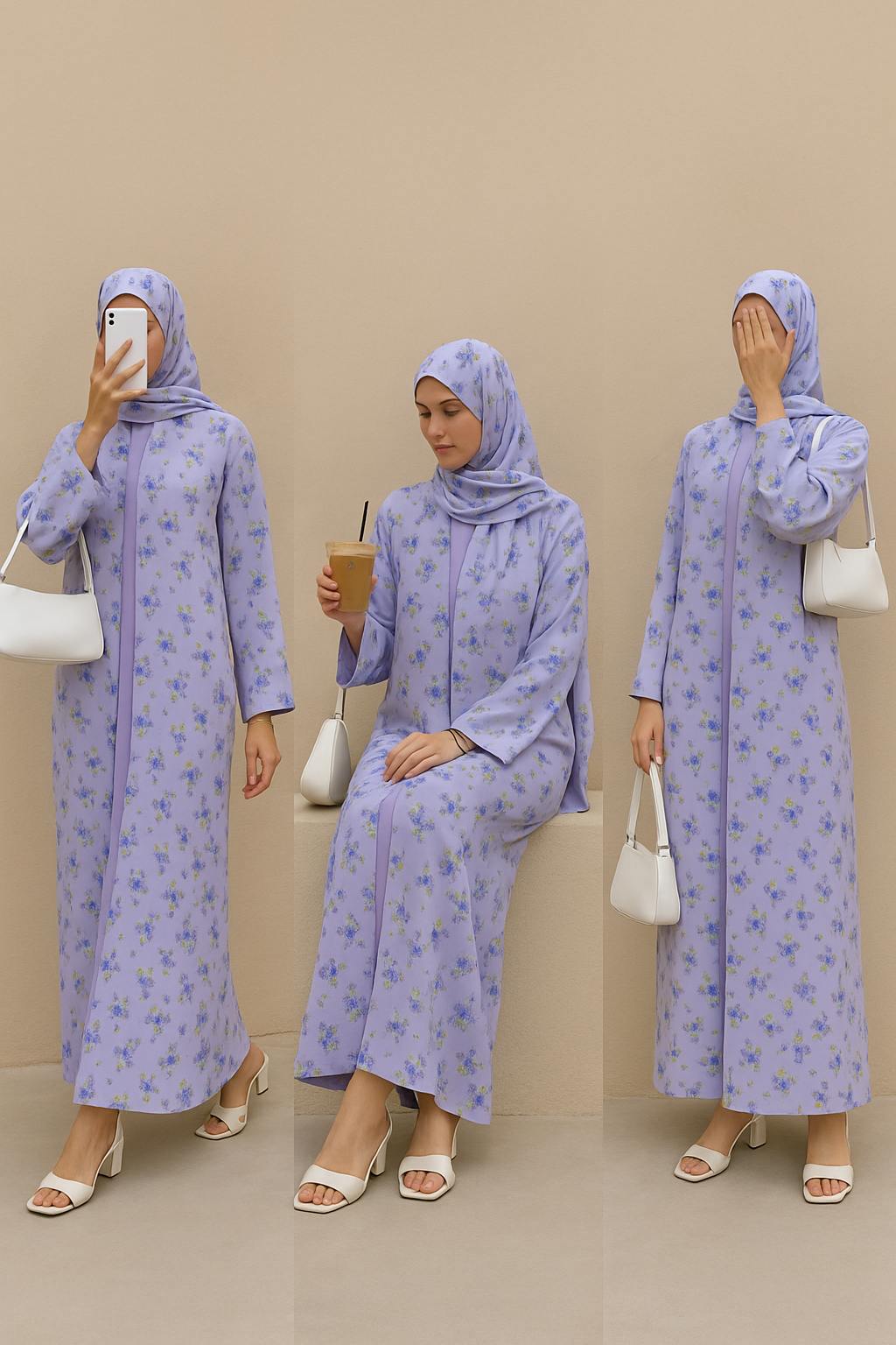 Lilac Kimono Set