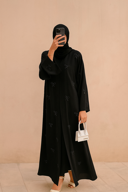 Pearl Bow Abaya Collection