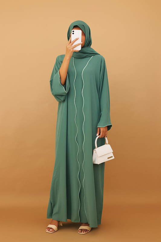 Teal IT Abaya