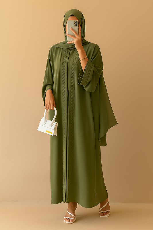 Matcha Braided Abaya
