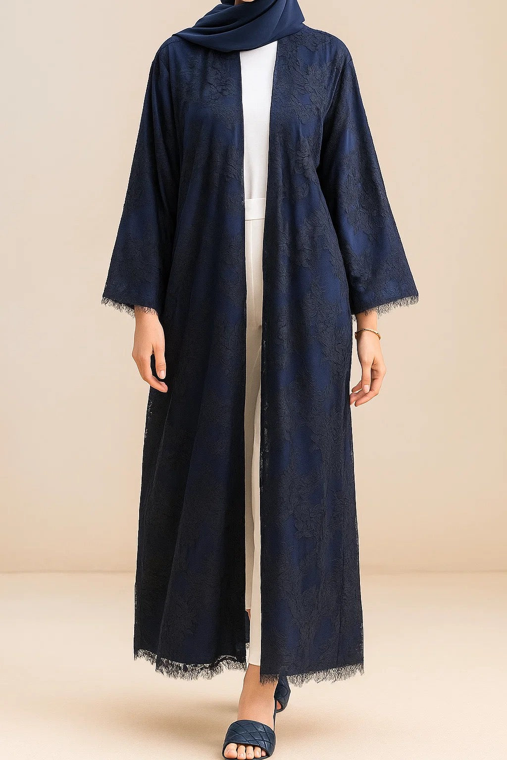 Blue Sheer abaya