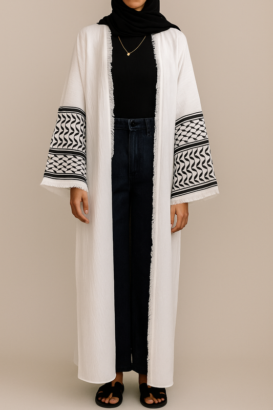Embroidered abaya