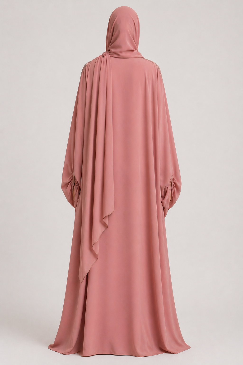 Pink Ward Al Layl Abaya