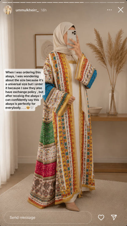 Beige Zareen Abaya