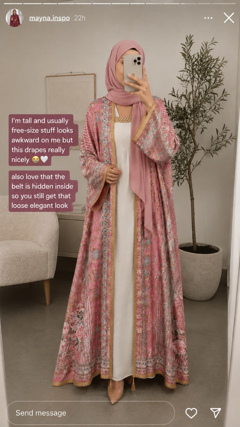 Customer WhatsApp review for MayaCloset