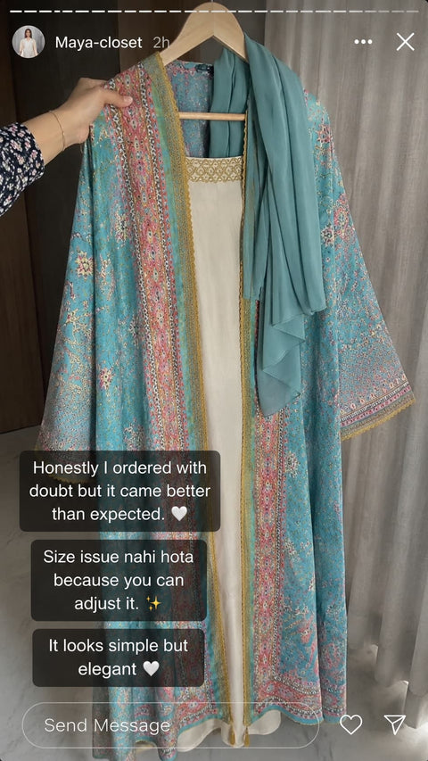 Customer WhatsApp review for MayaCloset