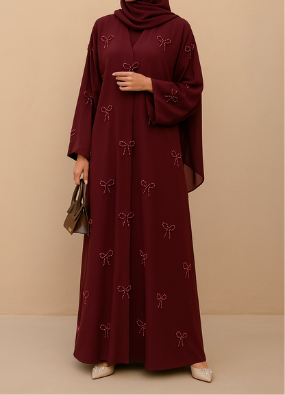 Pearl Bow Abaya Collection