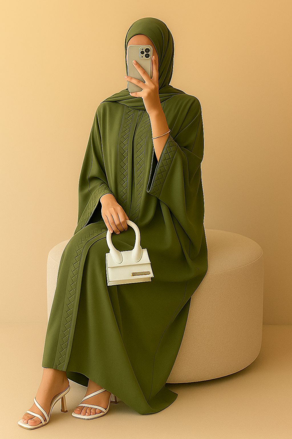 Matcha Braided Abaya