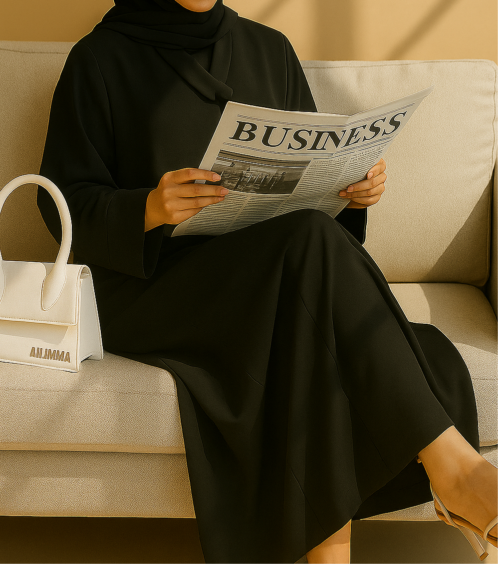 Black Leaf Abaya