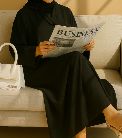 Black Leaf Abaya
