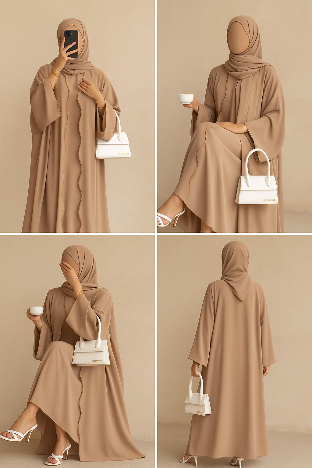 Beige IT Abaya