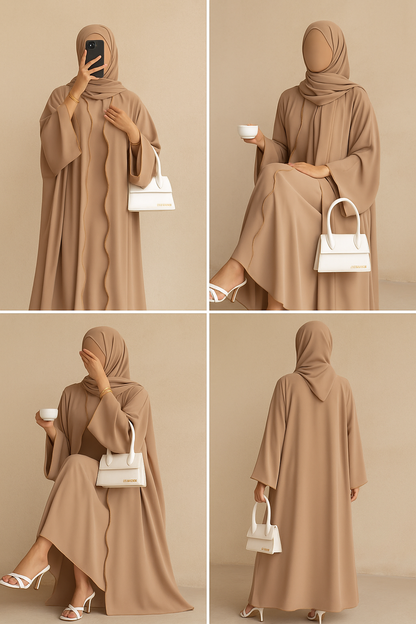 Beige IT Abaya