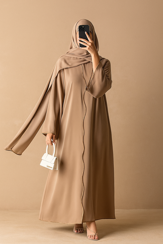 Beige IT Abaya