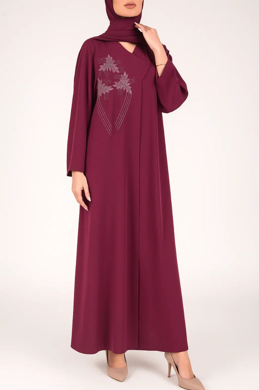 Pink Mauve Abaya