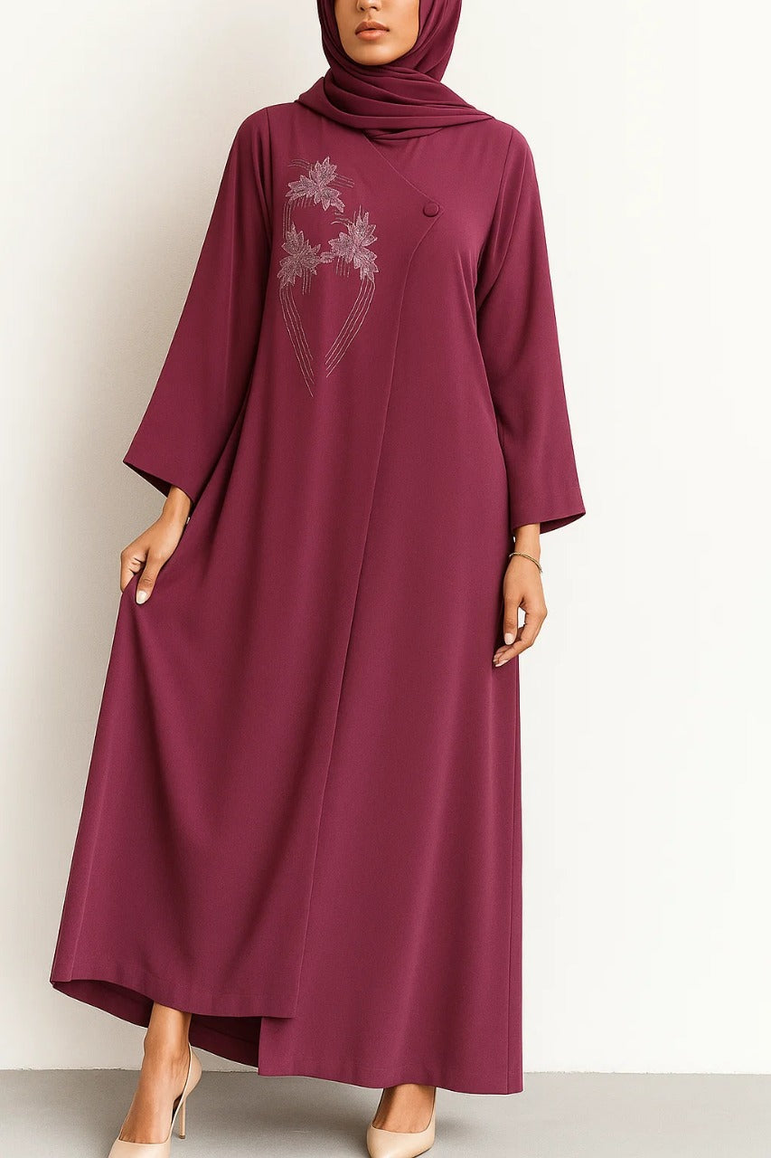 Pink Mauve Abaya