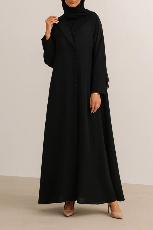Black Orchard Abaya