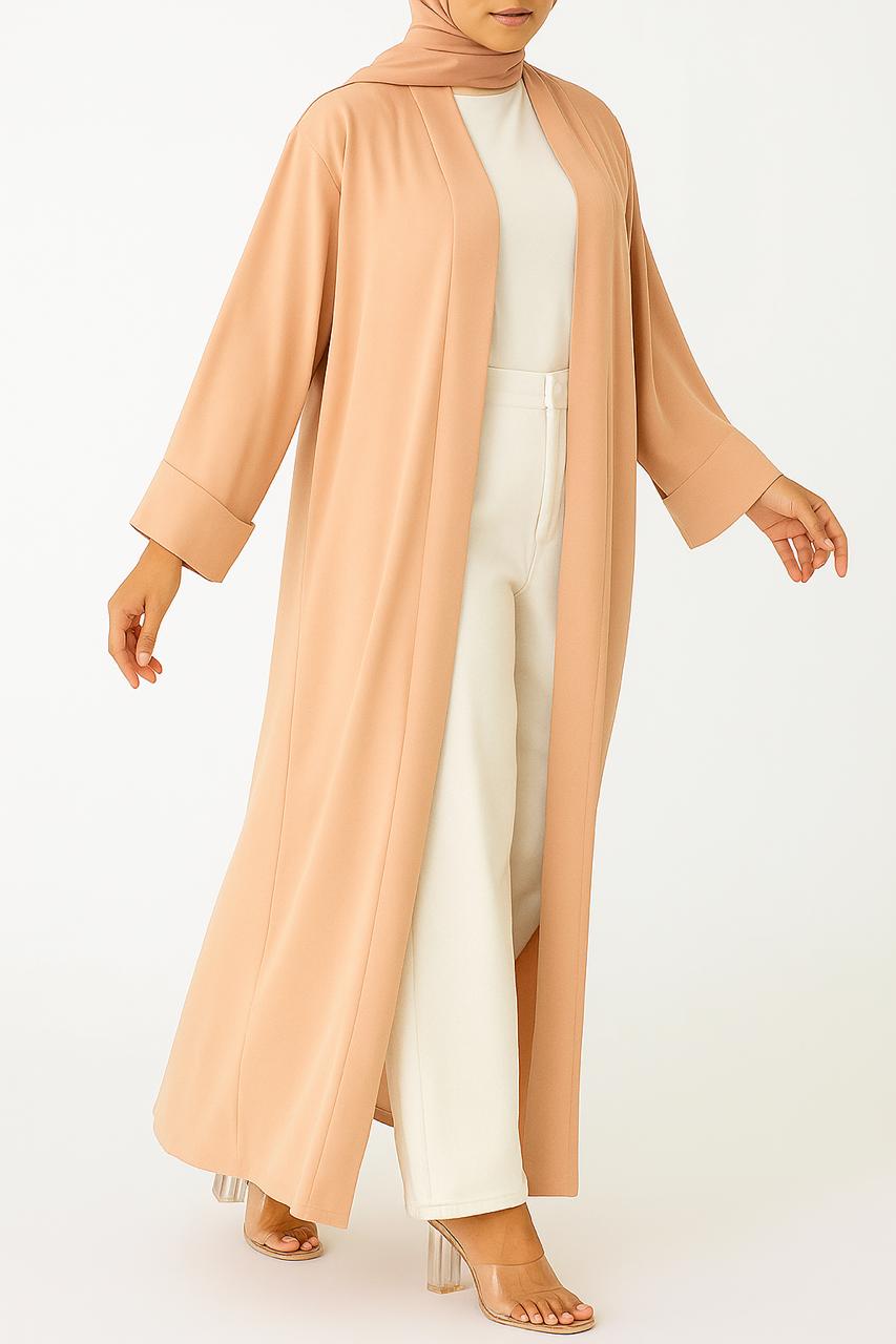 Peach yara abaya