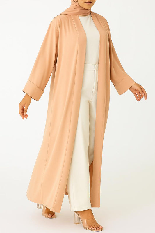 Peach yara abaya