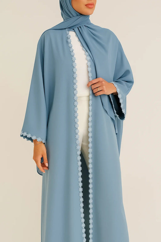 Ice Berg fancy lace abaya
