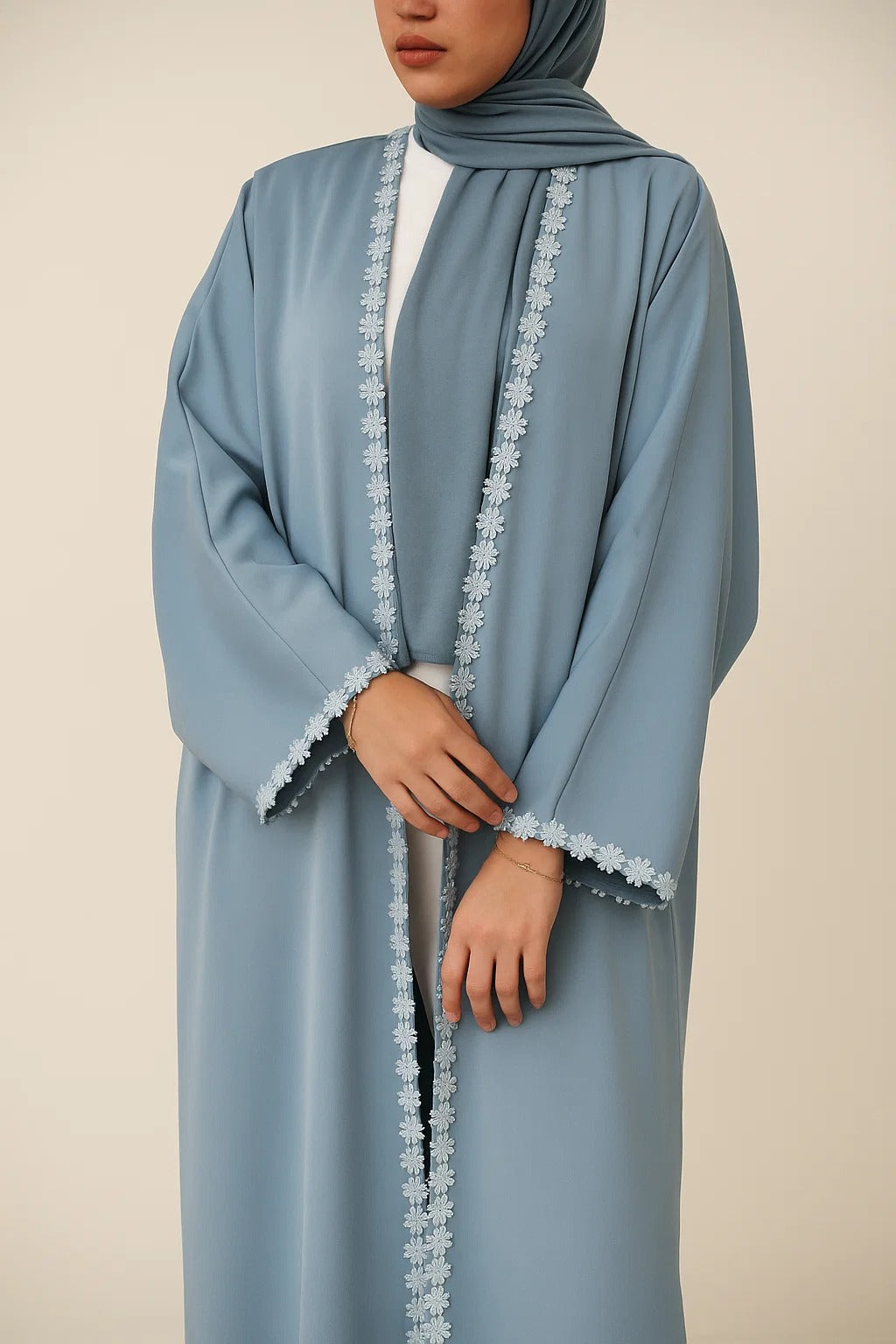 Ice Berg fancy lace abaya