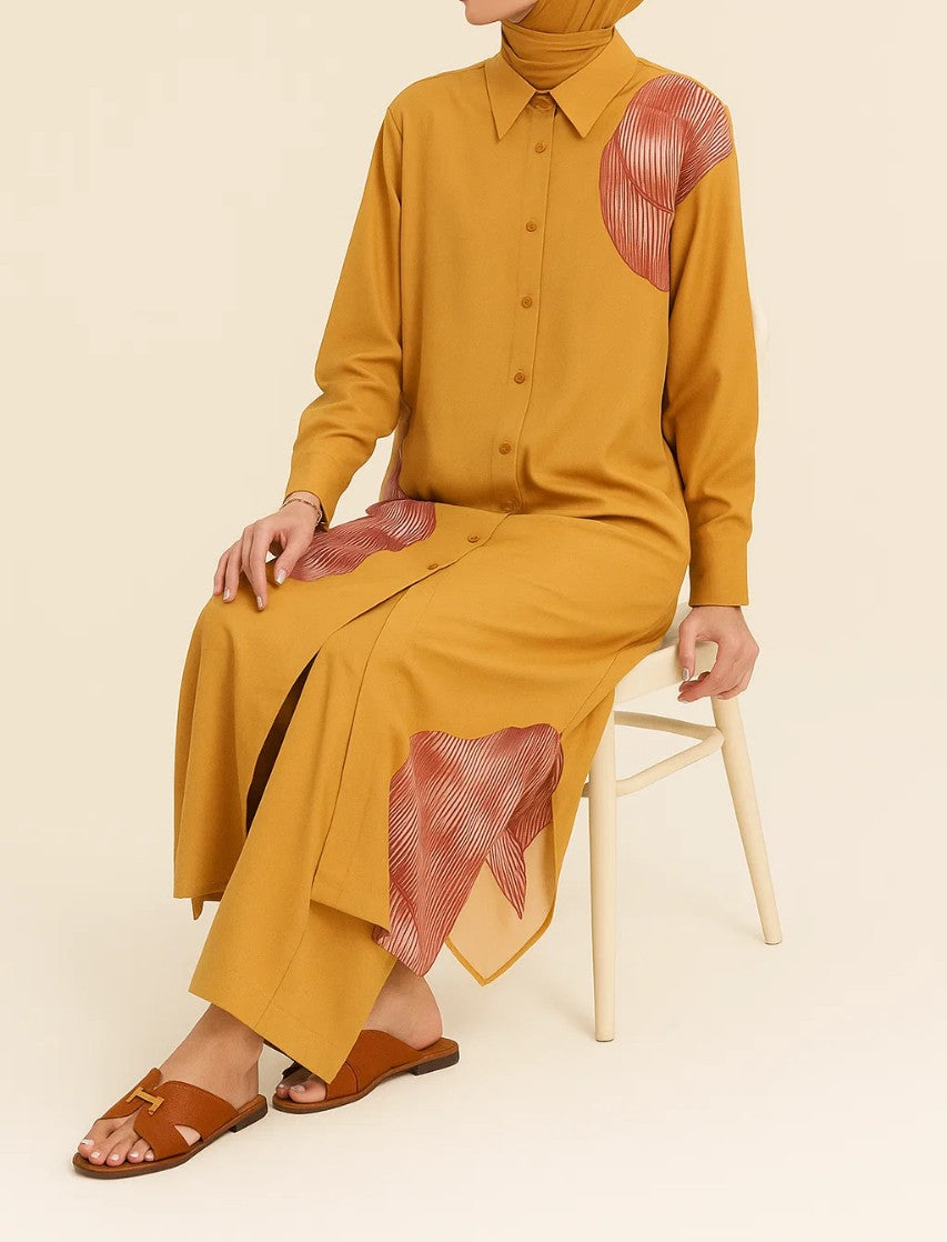 Mustard Dazzle Coord Set