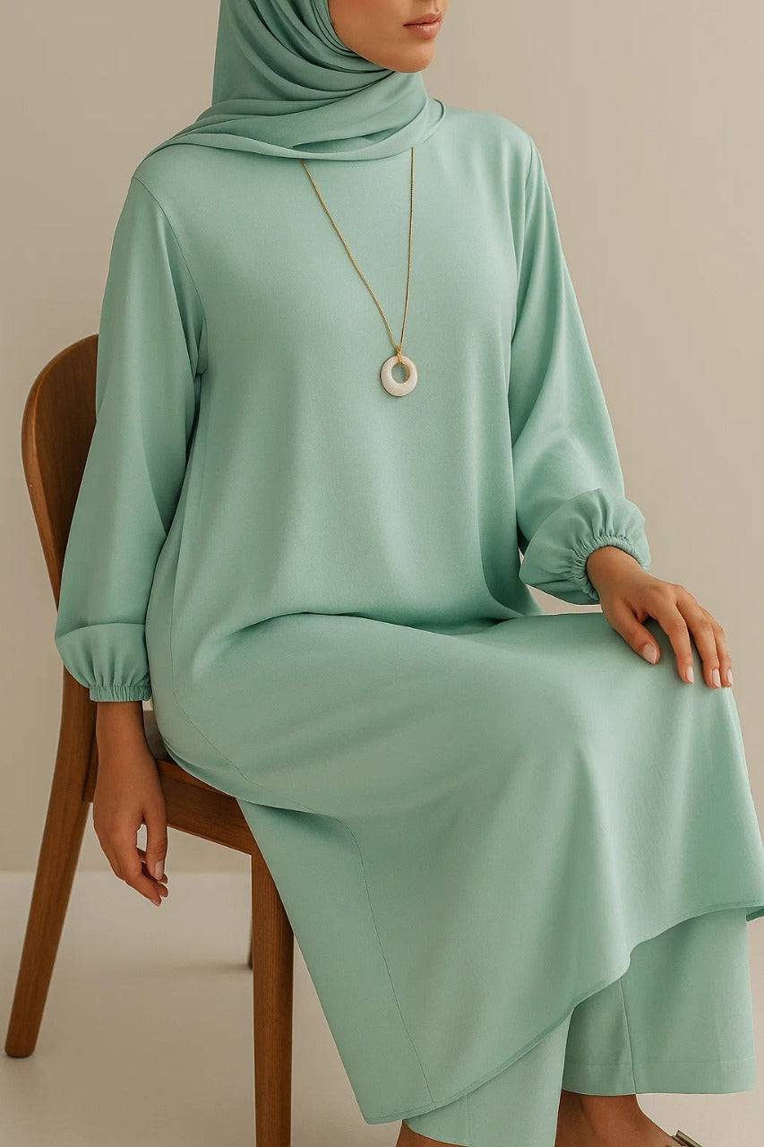 Mint Green A- line coord set