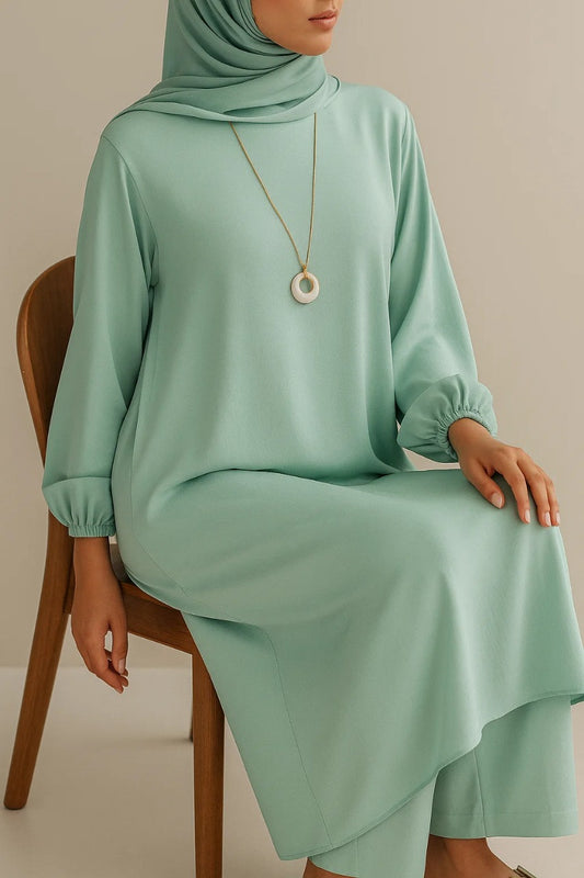 Mint Green A- line coord set