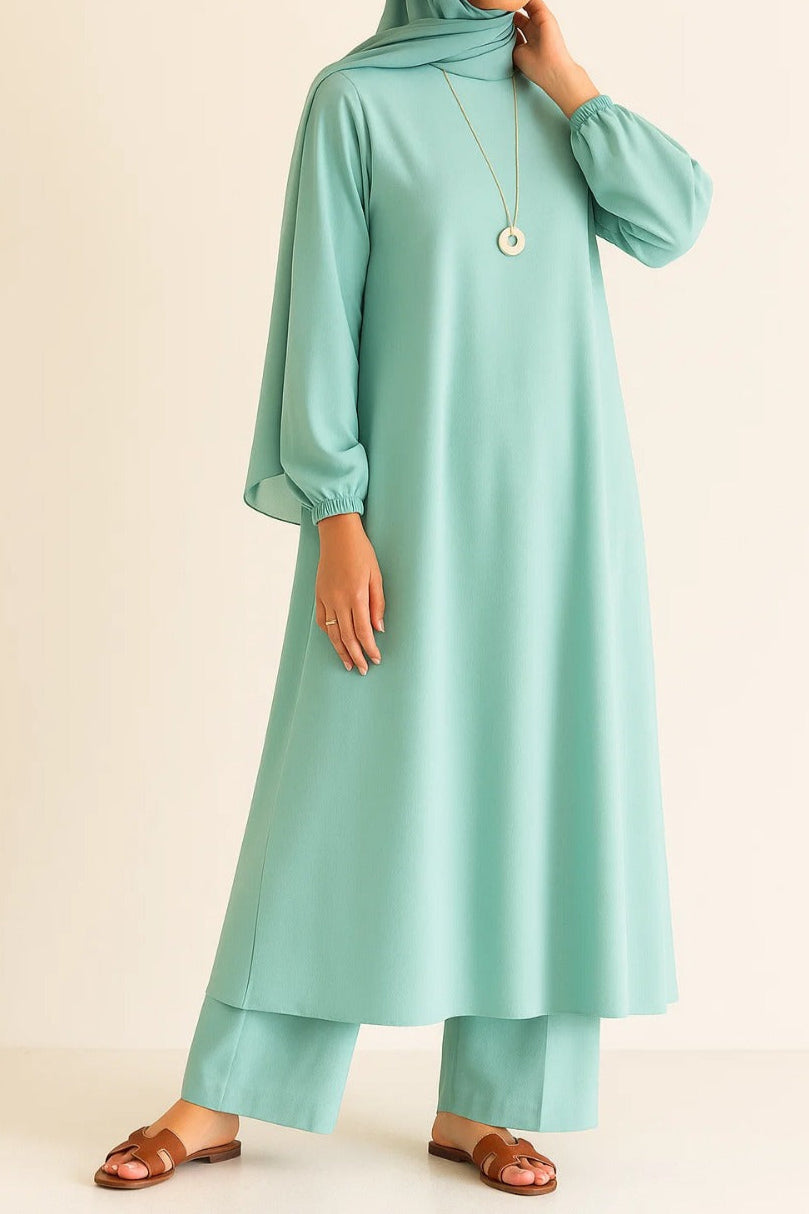 Mint Green A- line coord set