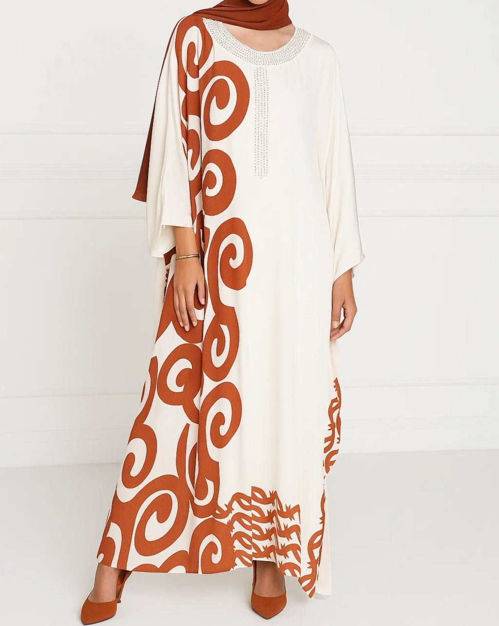Rust Orange Kaftan B54082