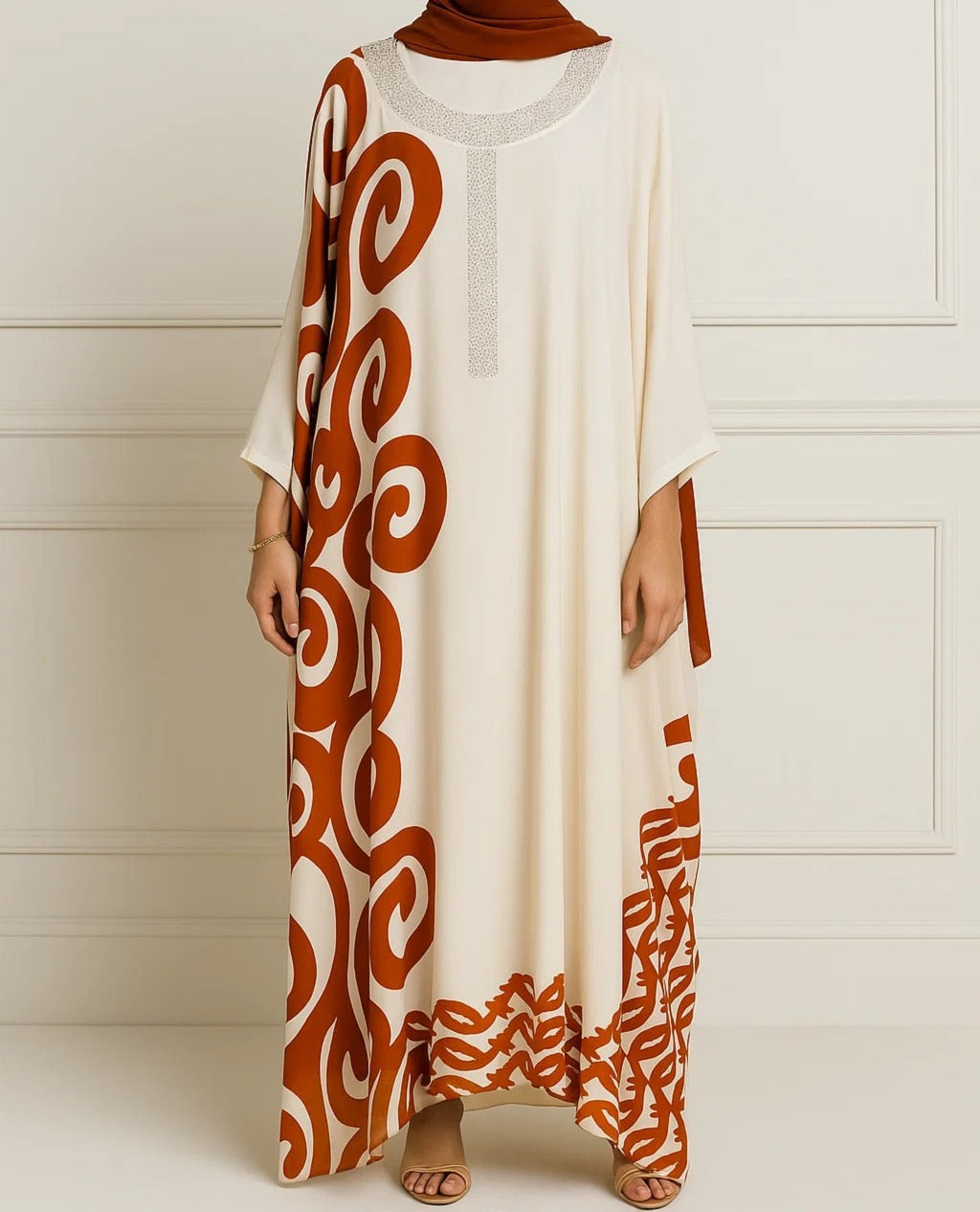 Rust Orange Kaftan B54082