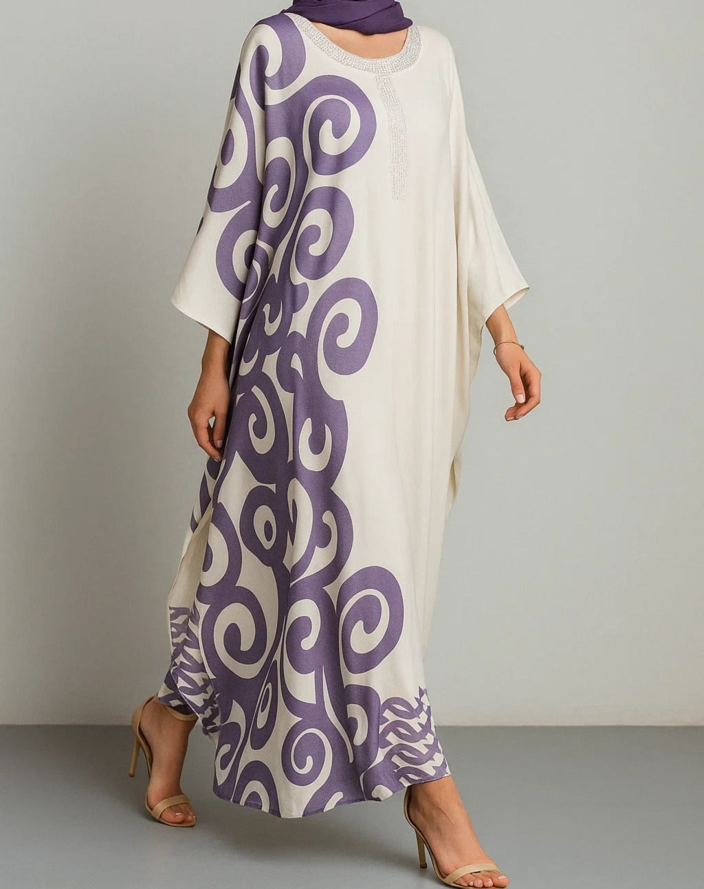 Purple Kaftan B54082