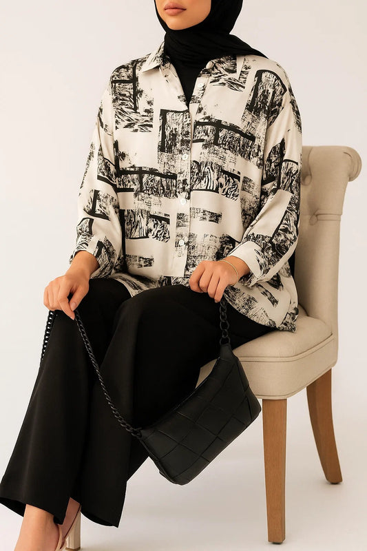 Black Printed Set D62119