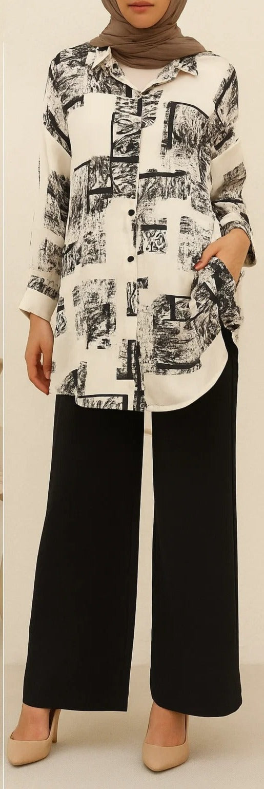 Black Printed Set D62119