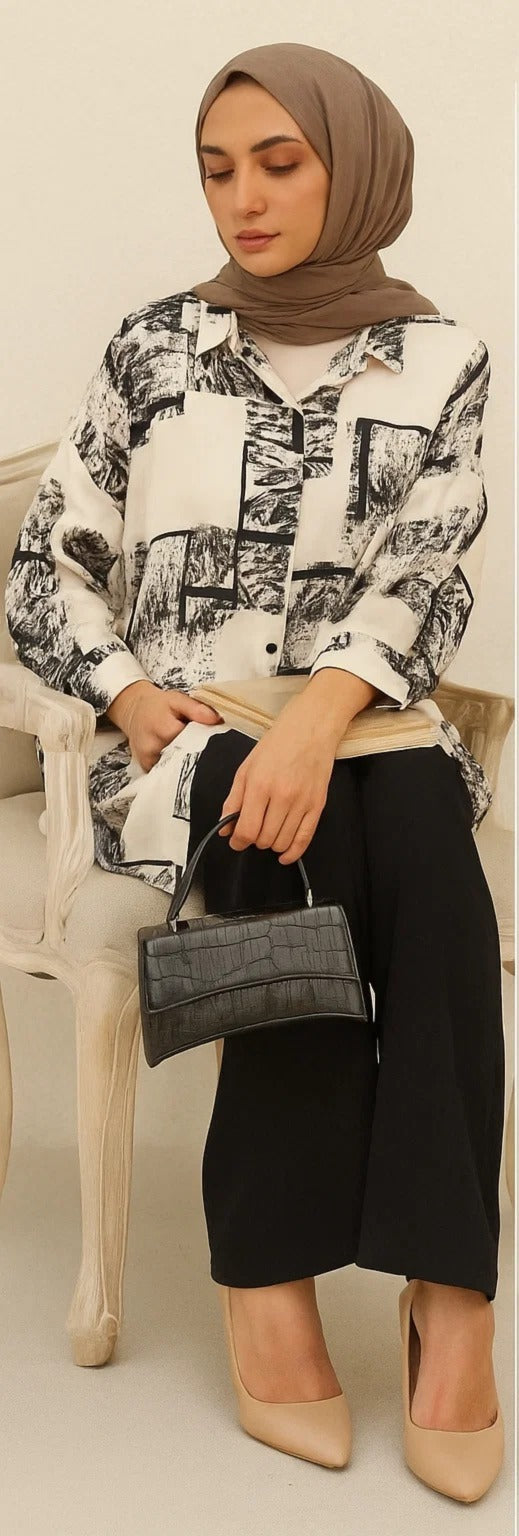 Black Printed Set D62119