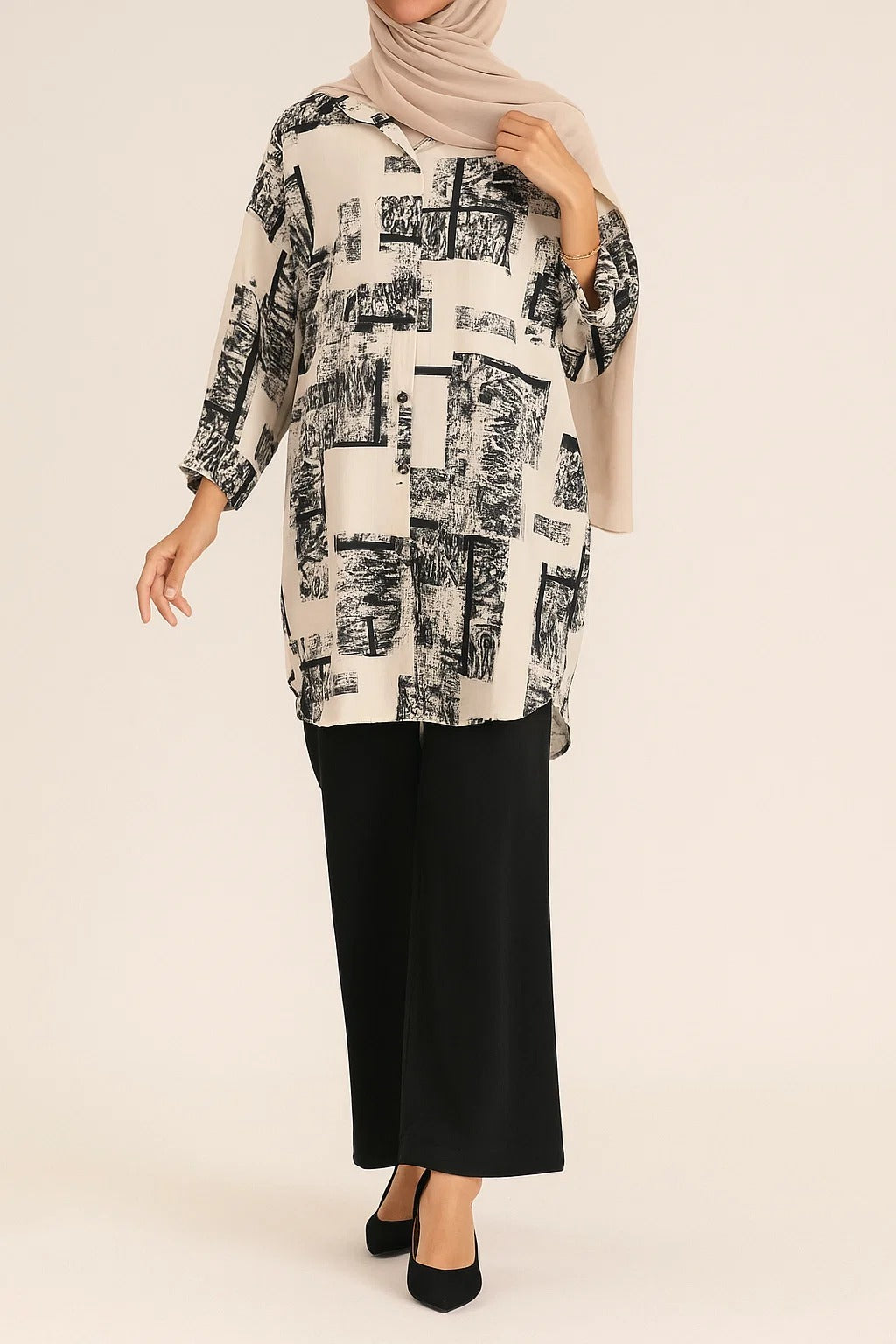 Black Printed Set D62119
