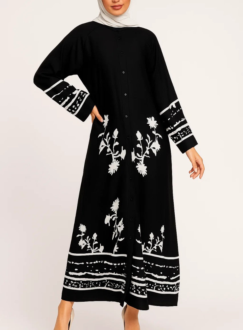 Black Long Dress B64262