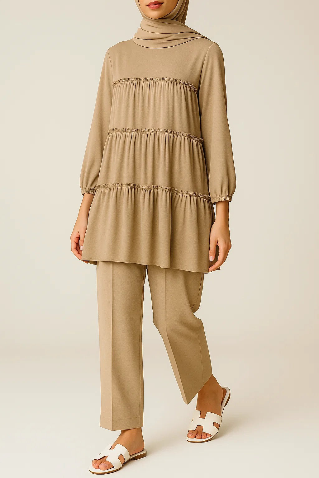Camel Tiered Coord Set