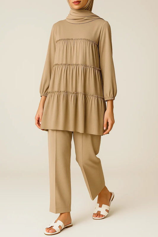 Camel Tiered Coord Set