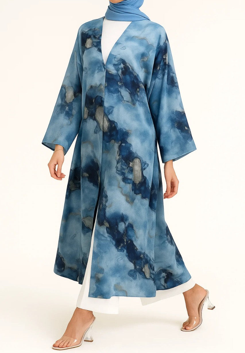 Ice Blue Celeste Abaya