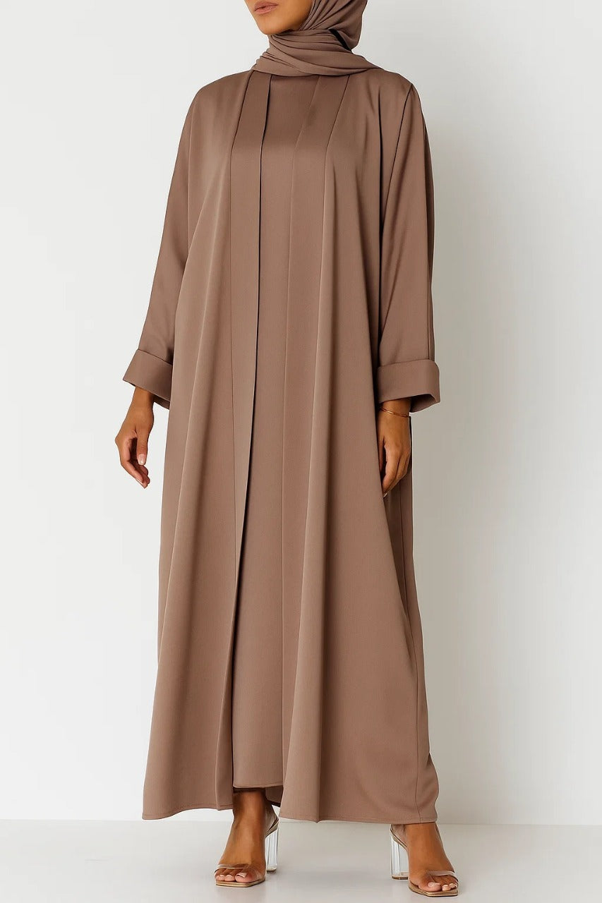 Beige yara abaya