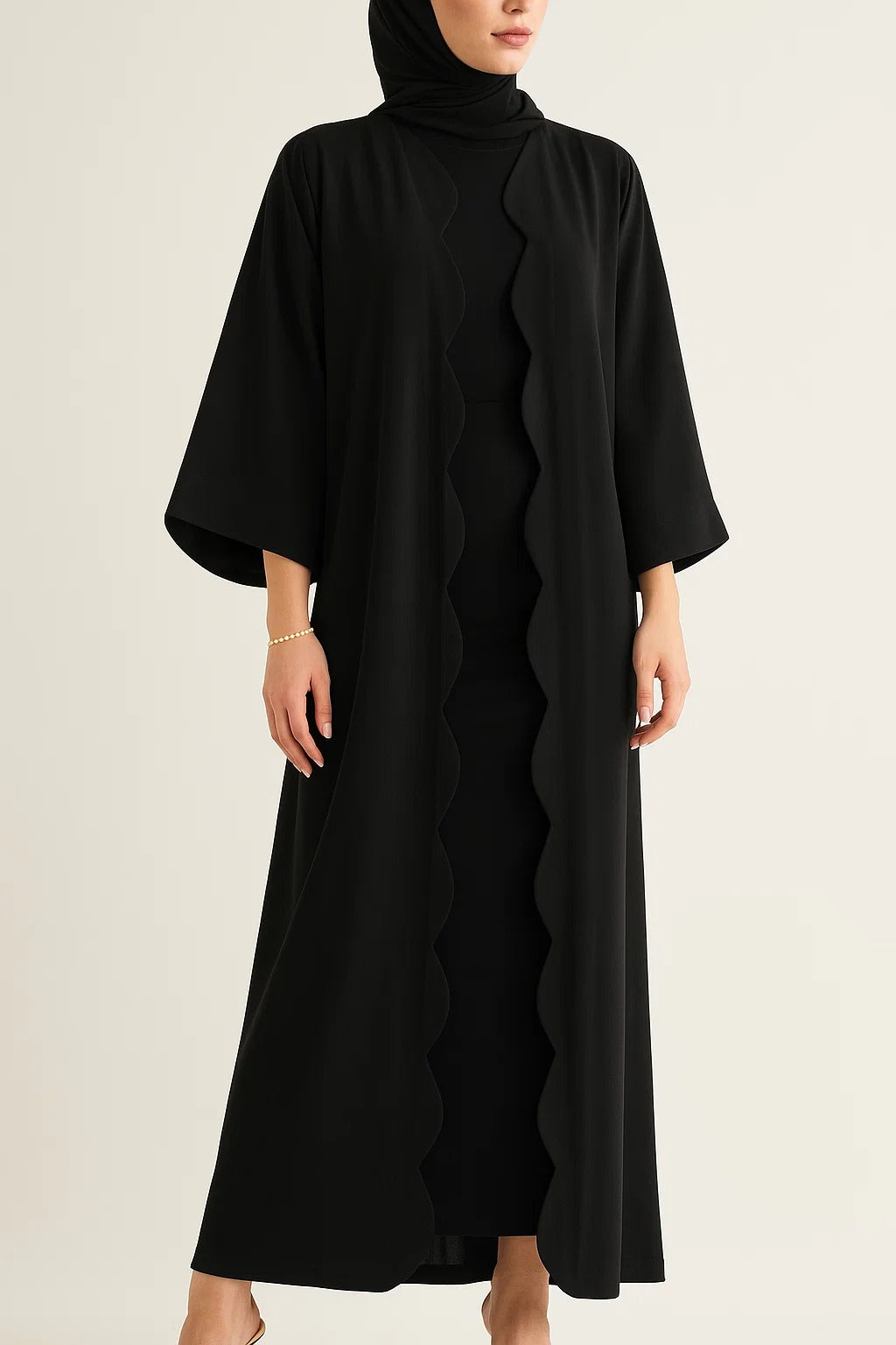 Black Wave abaya