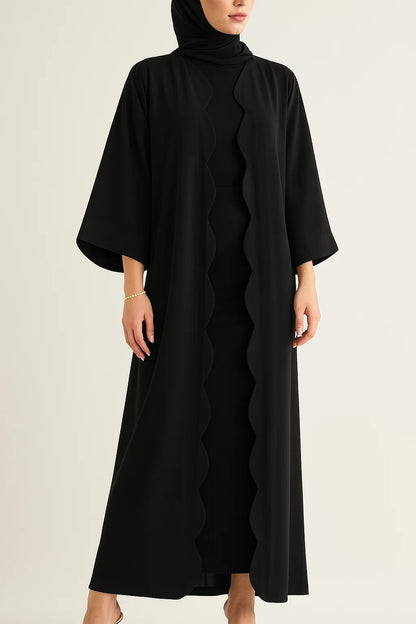 Black Wave Abaya