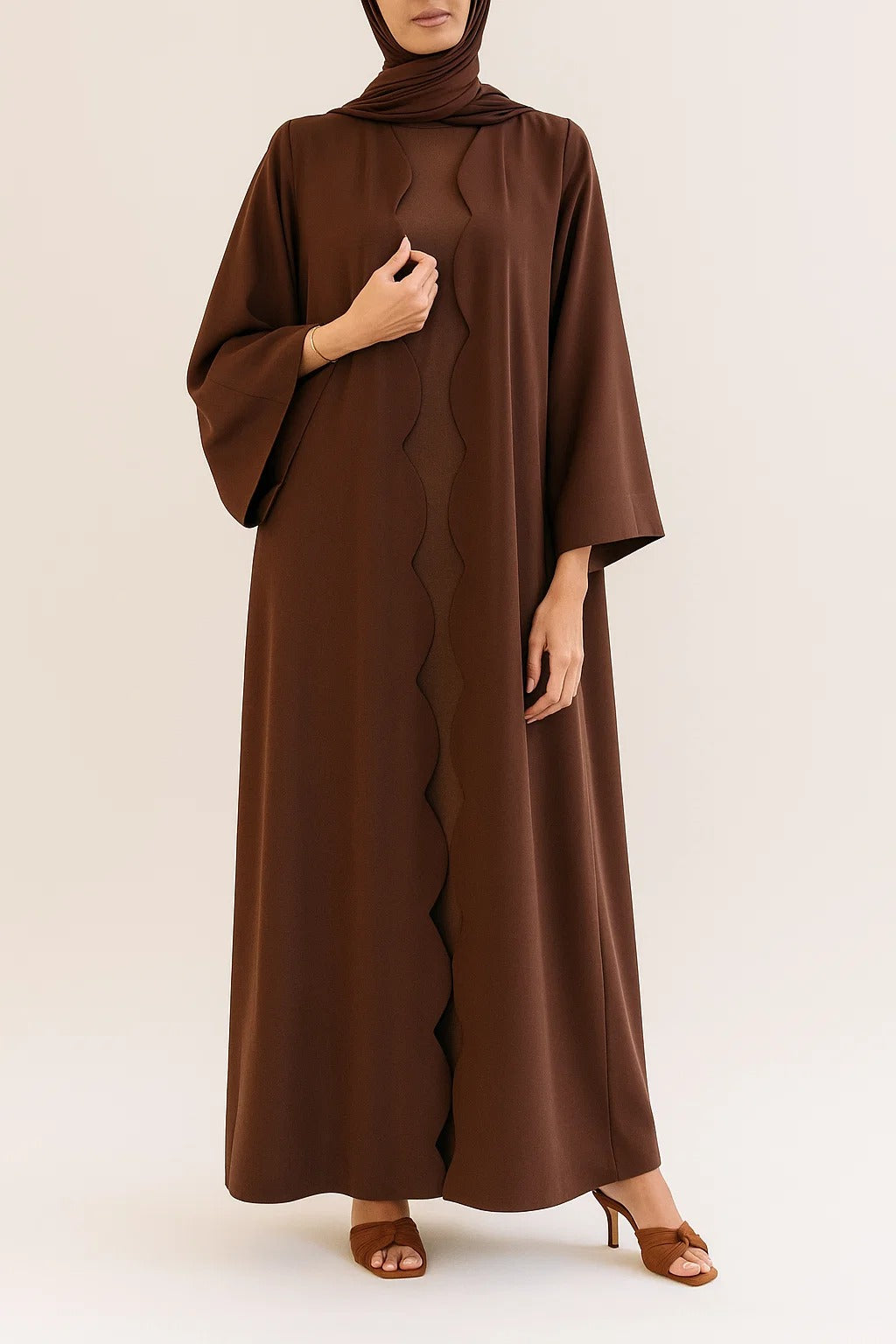 Brown Wave abaya