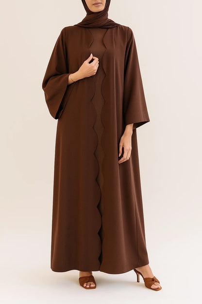 Brown Wave Abaya