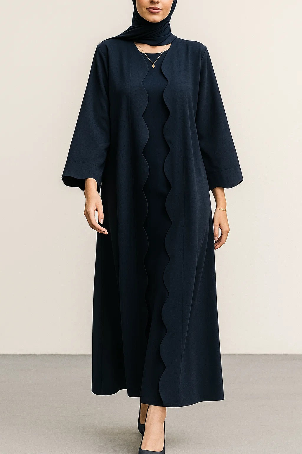 Blue Wave abaya