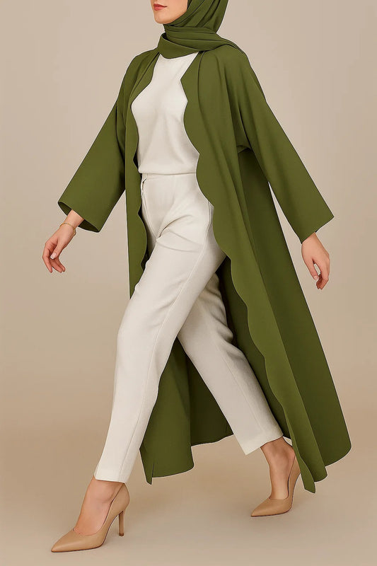 Olive Wave abaya