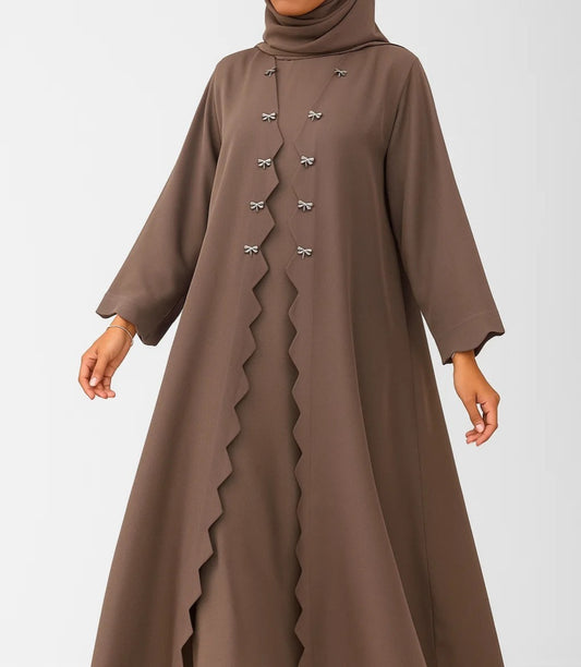Brown Aura Abaya